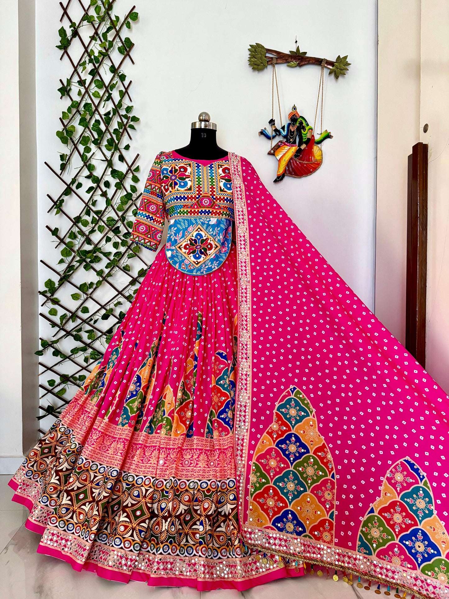 Pink Designer Navratri Special Lehenga