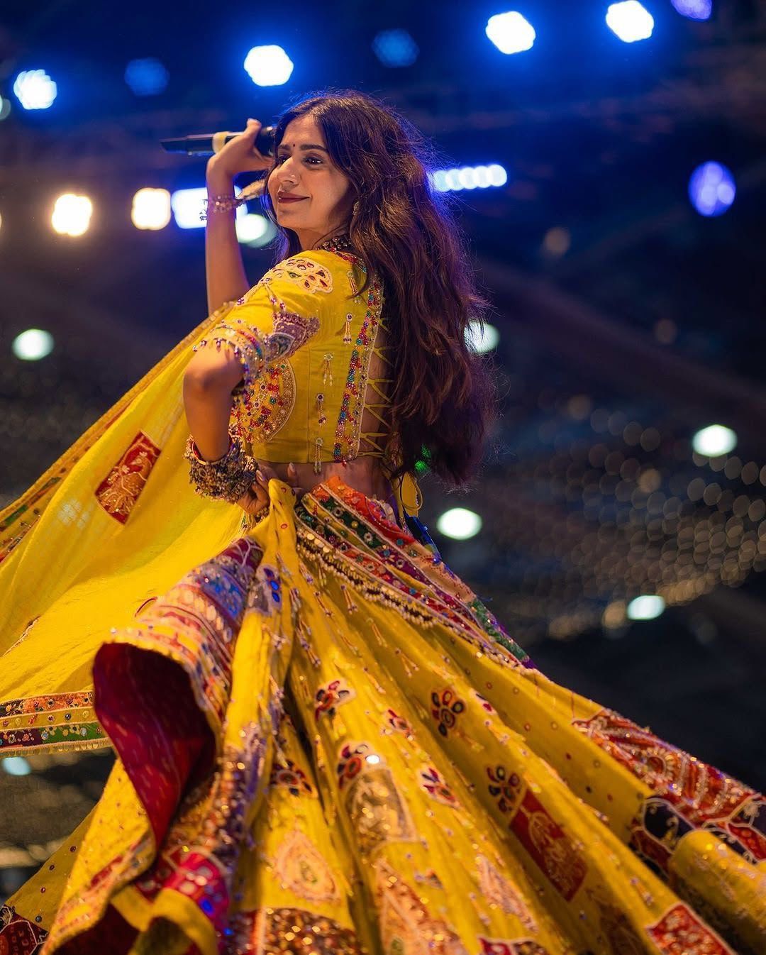 Yellow Embroidered Lehenga Choli