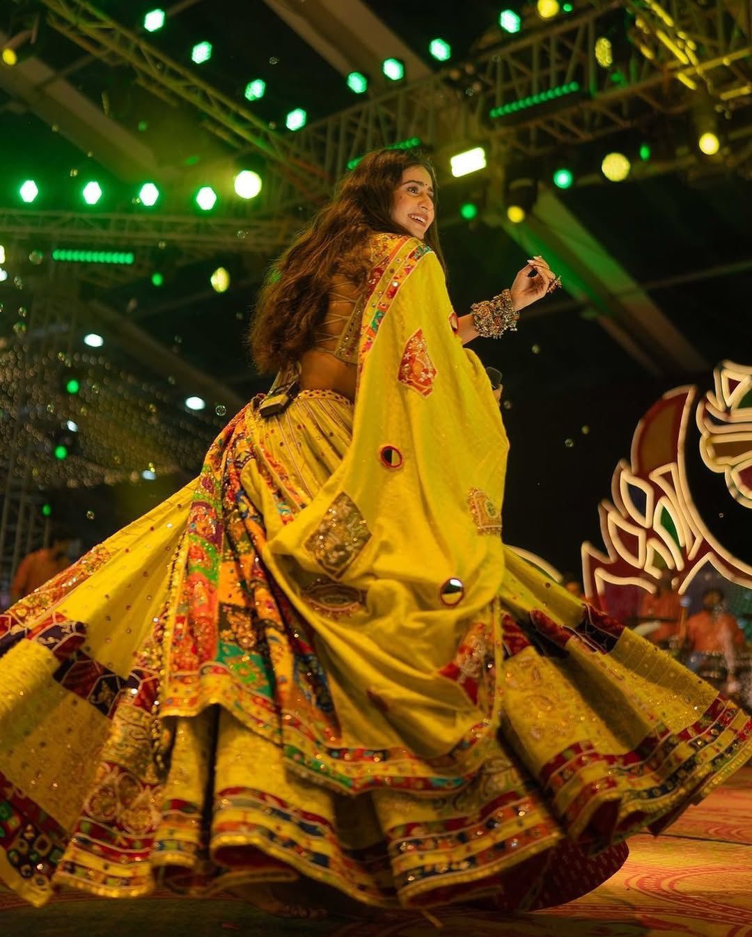 Yellow Embroidered Lehenga Choli