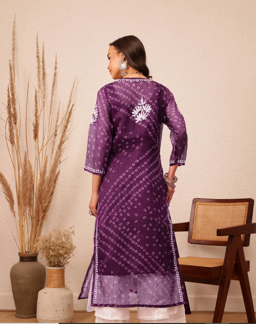 Purple Premium Kota Cotton Kurti