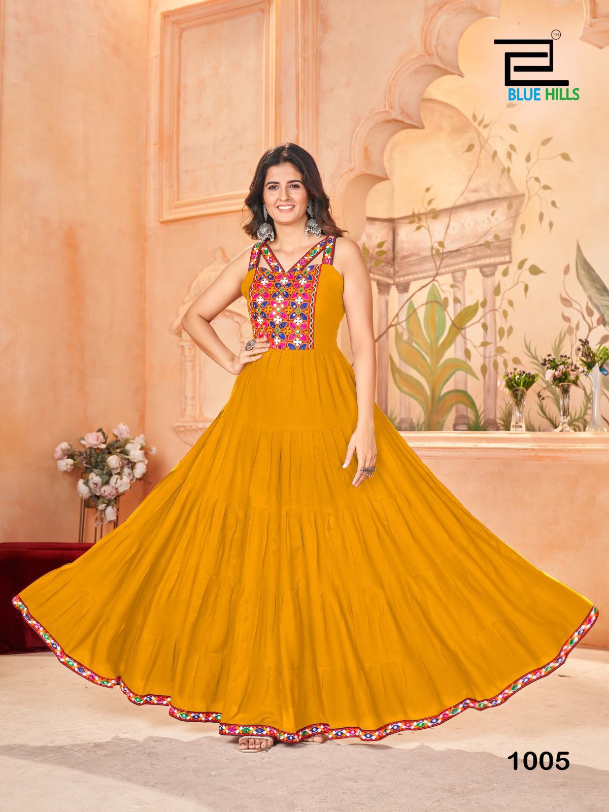 Yellow Gorgeous Gamthi Gown