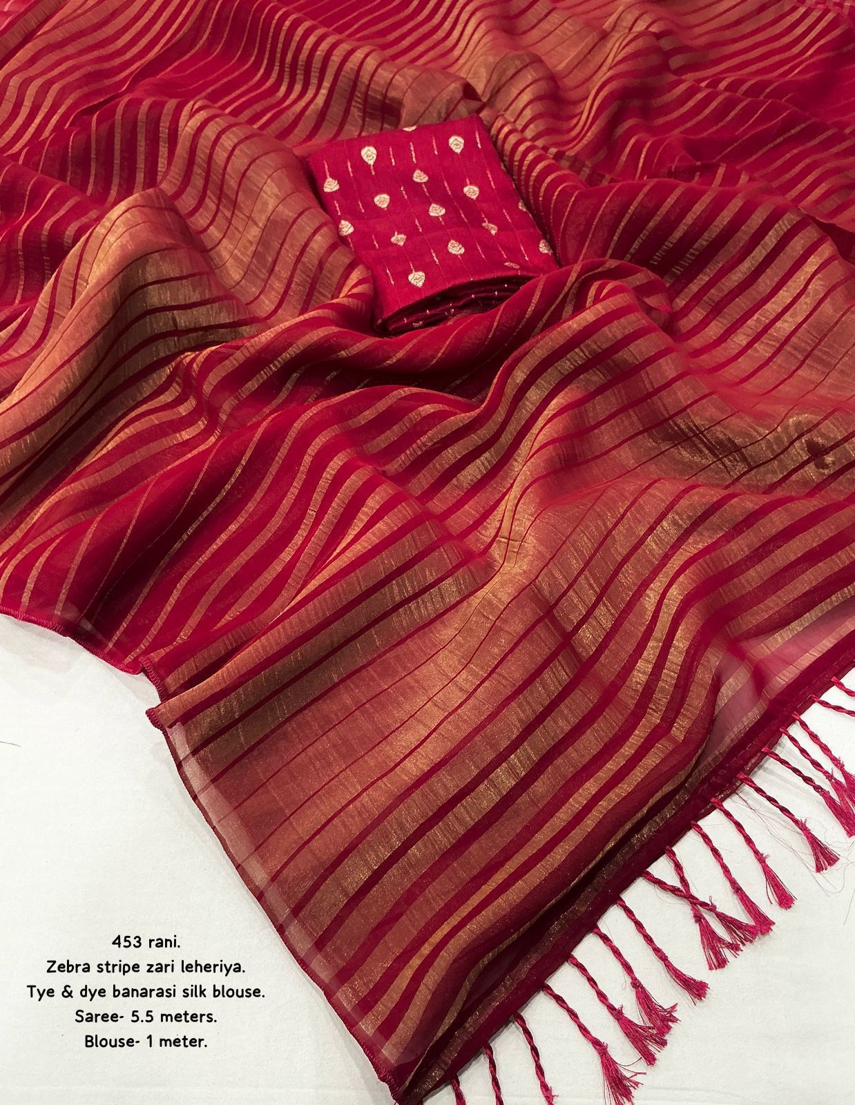 Red Soft Georgette Festive Saree