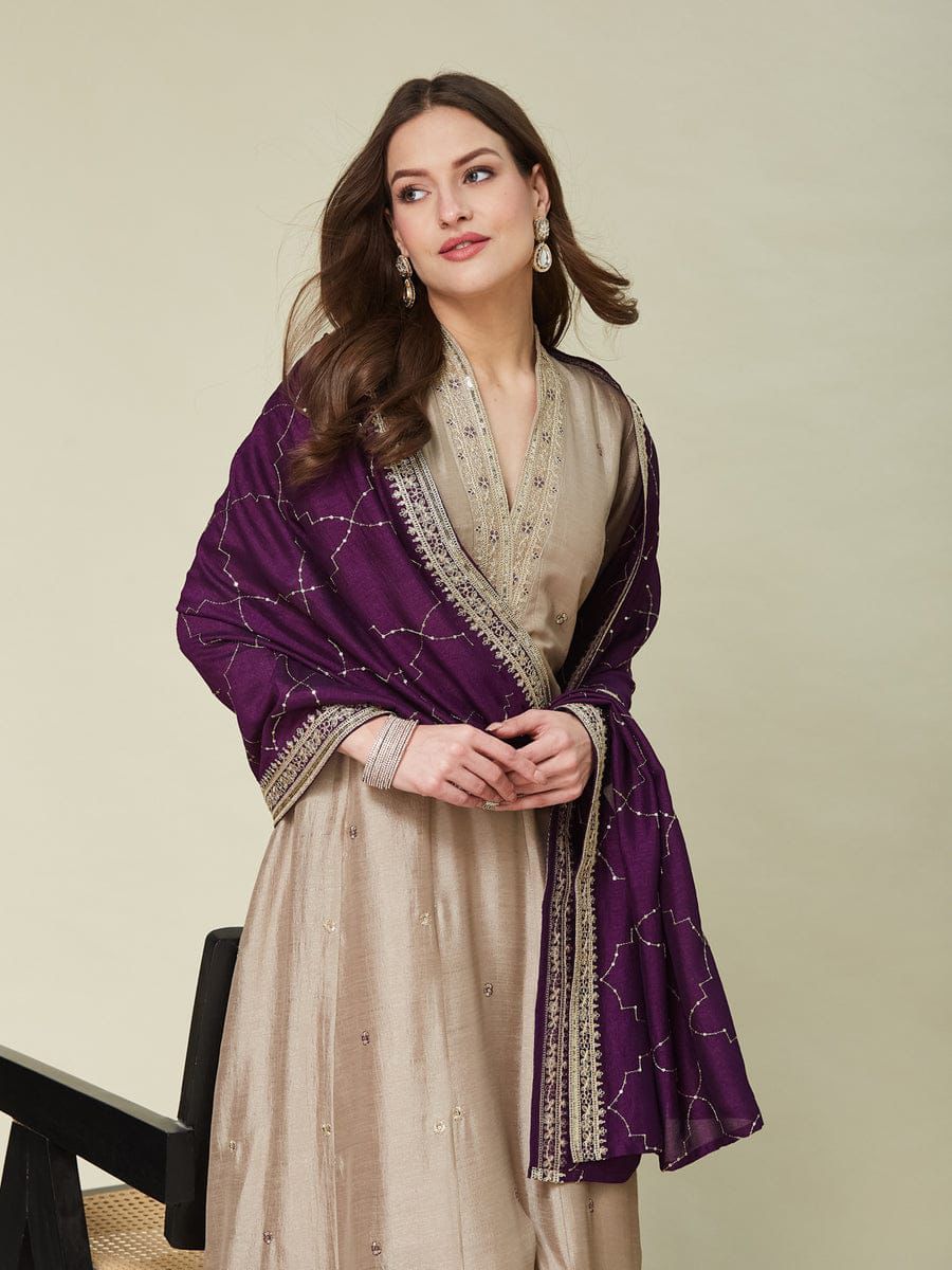 Cream Designer Trending Anarkali Kurti