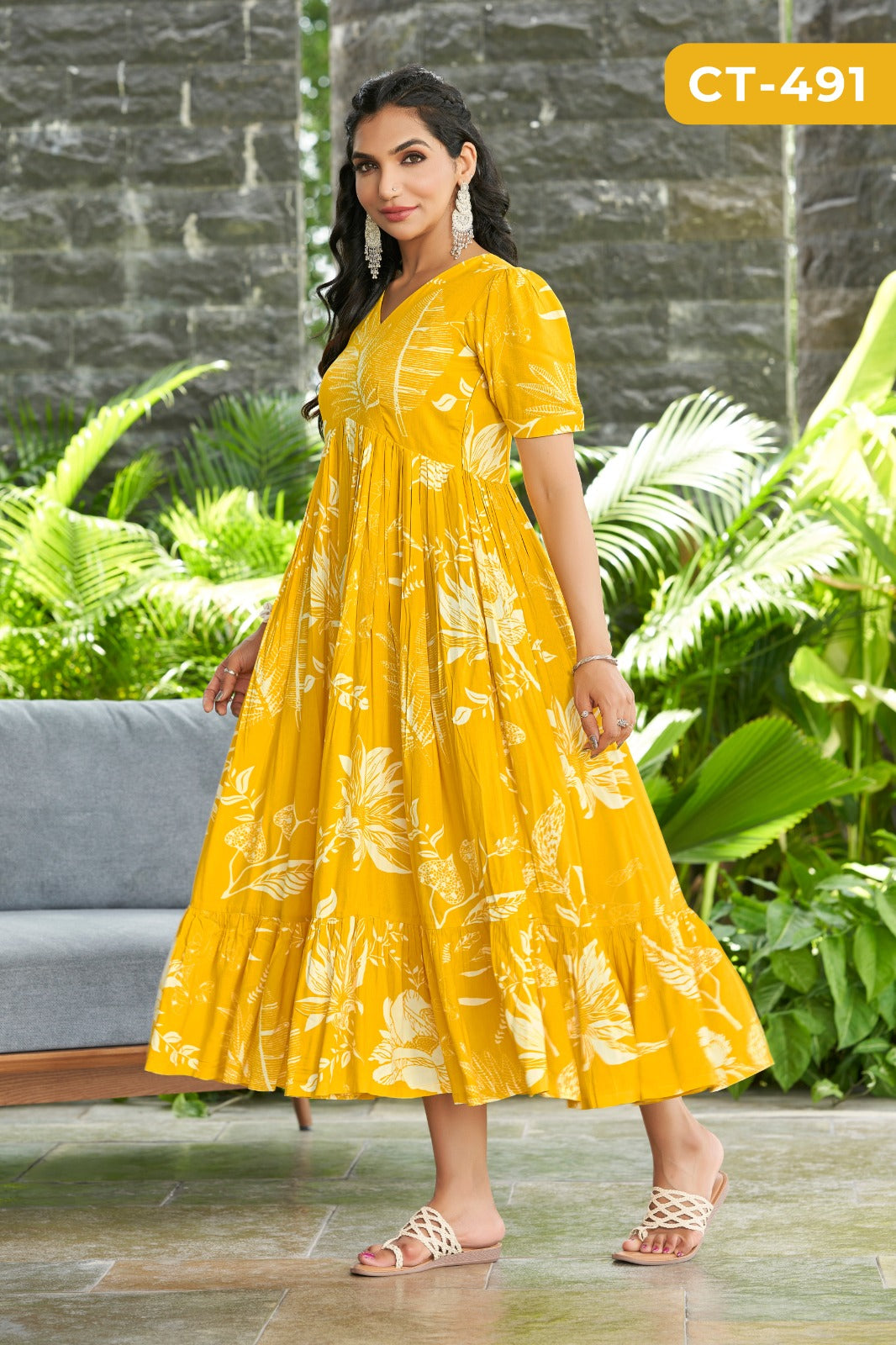 Yellow Premium Soft Cotton Dress