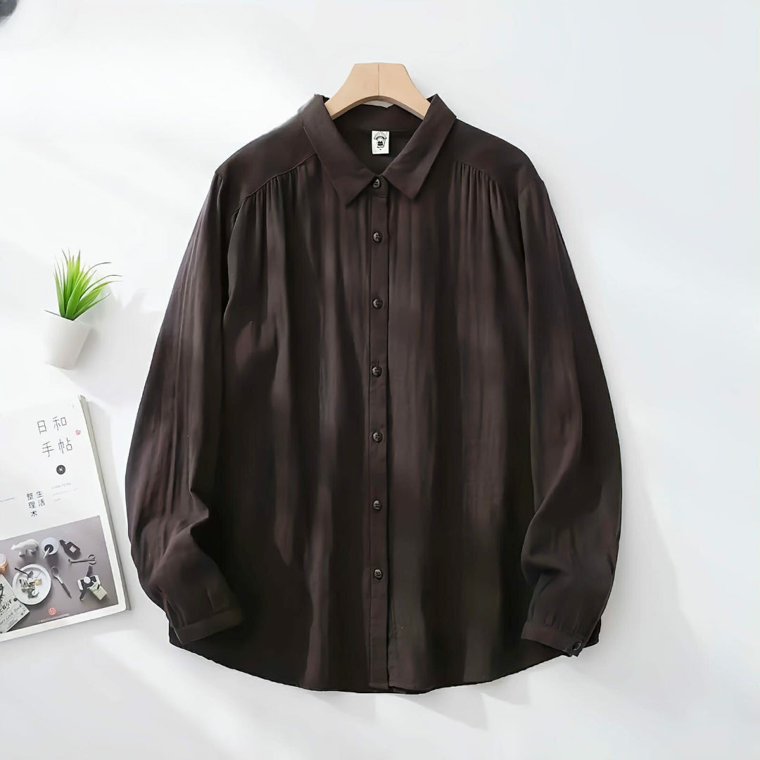 Brown Midnight Polished Long Sleev Shirt