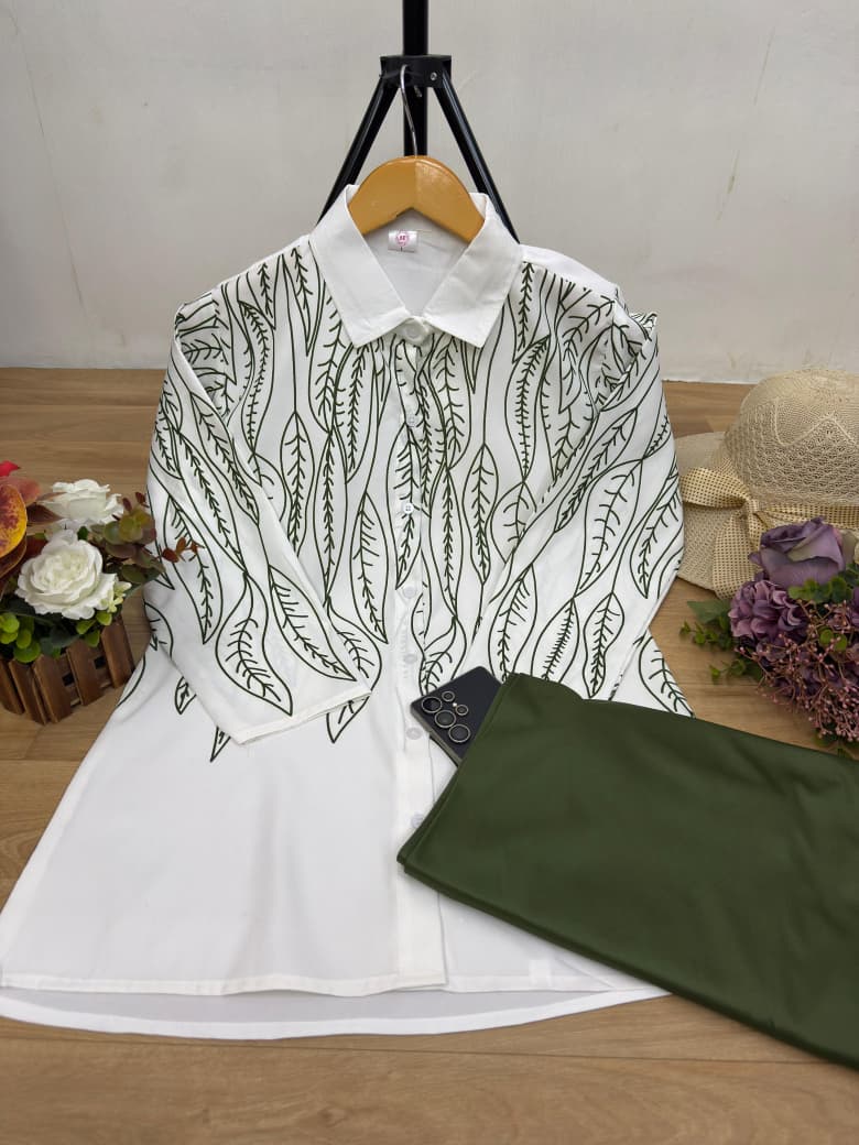 Dark Green Premium Casual Co-Ord Set