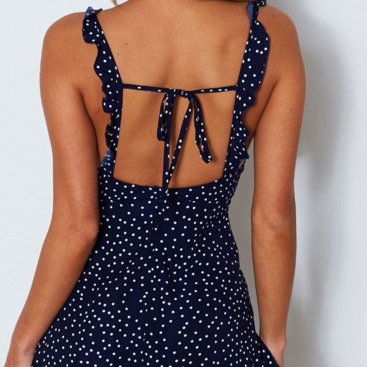 Polka Dot Strappy Dress