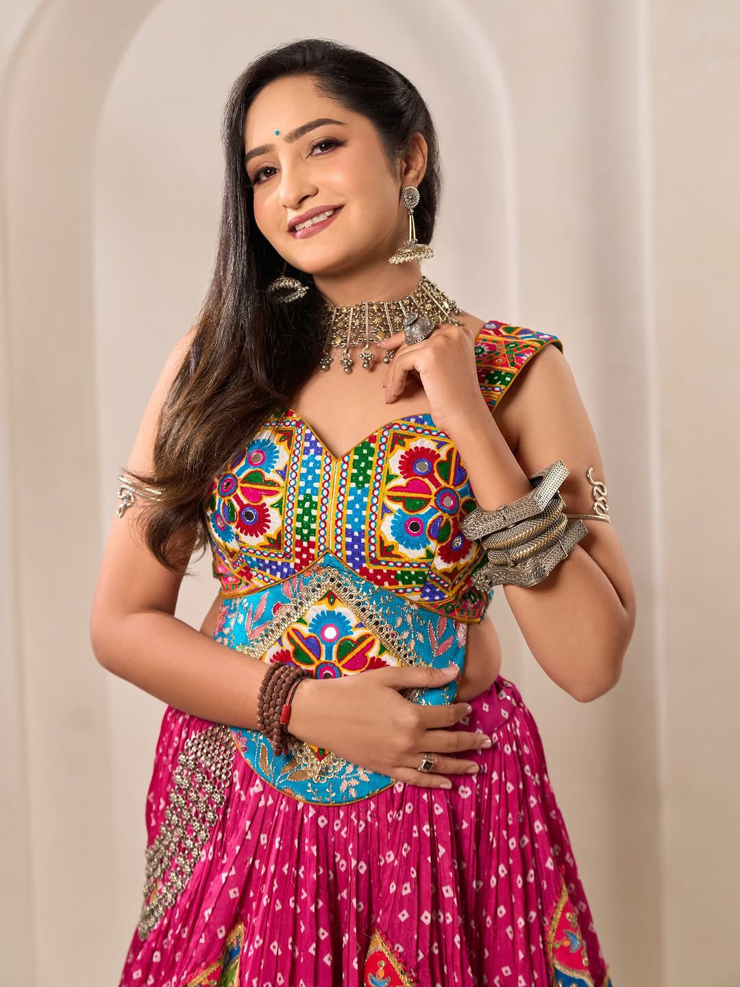 Pink Designer Navratri Special Lehenga