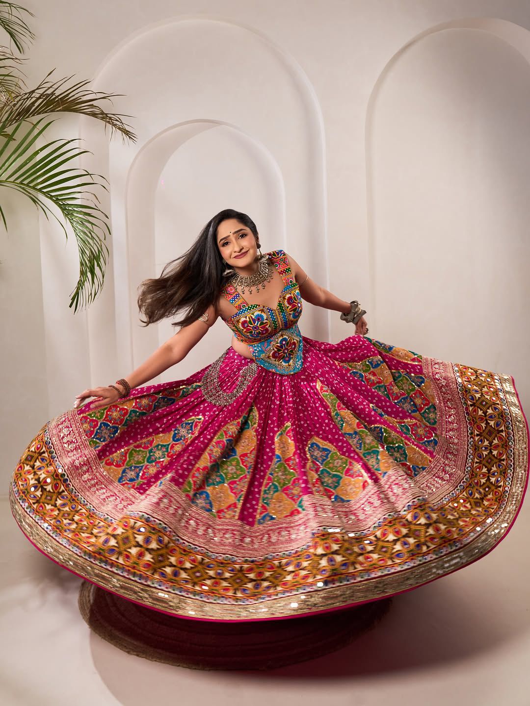 Pink Designer Navratri Special Lehenga