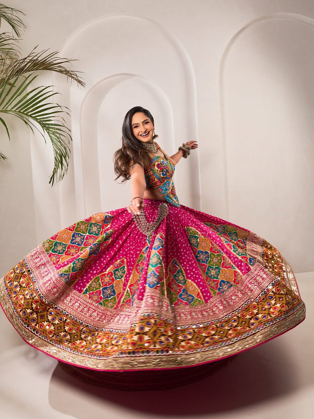 Pink Designer Navratri Special Lehenga