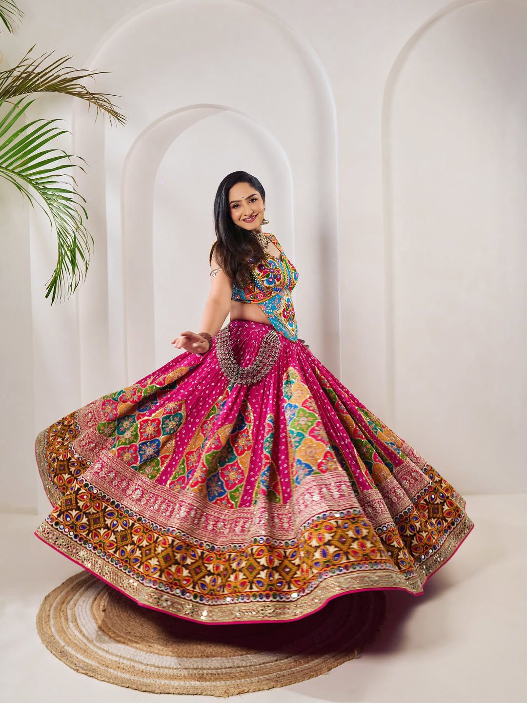 Pink Designer Navratri Special Lehenga