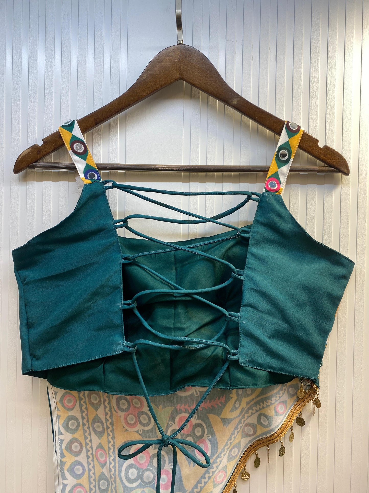 Dark Green Designer Muslin Cotton Lehenga