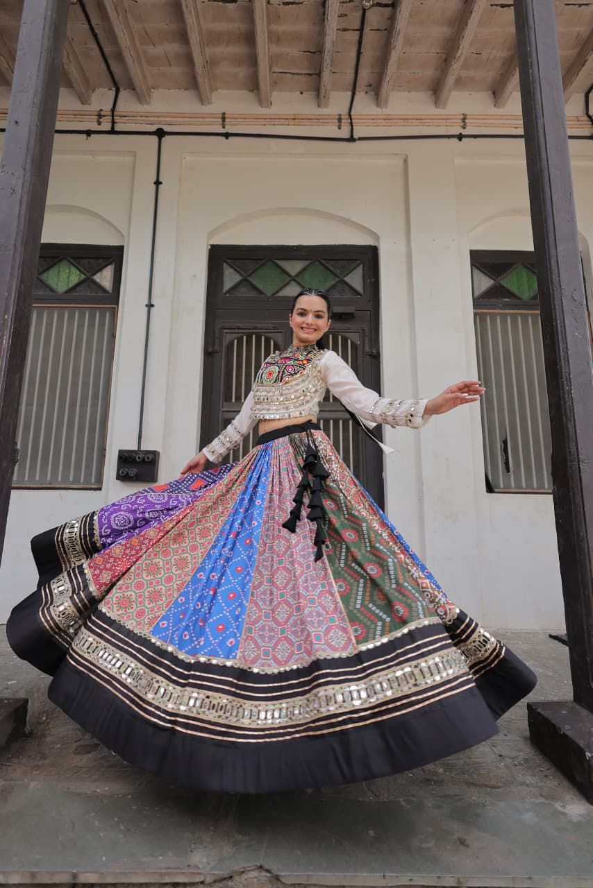 Multicolor Exclusive  Cotton Lehenga