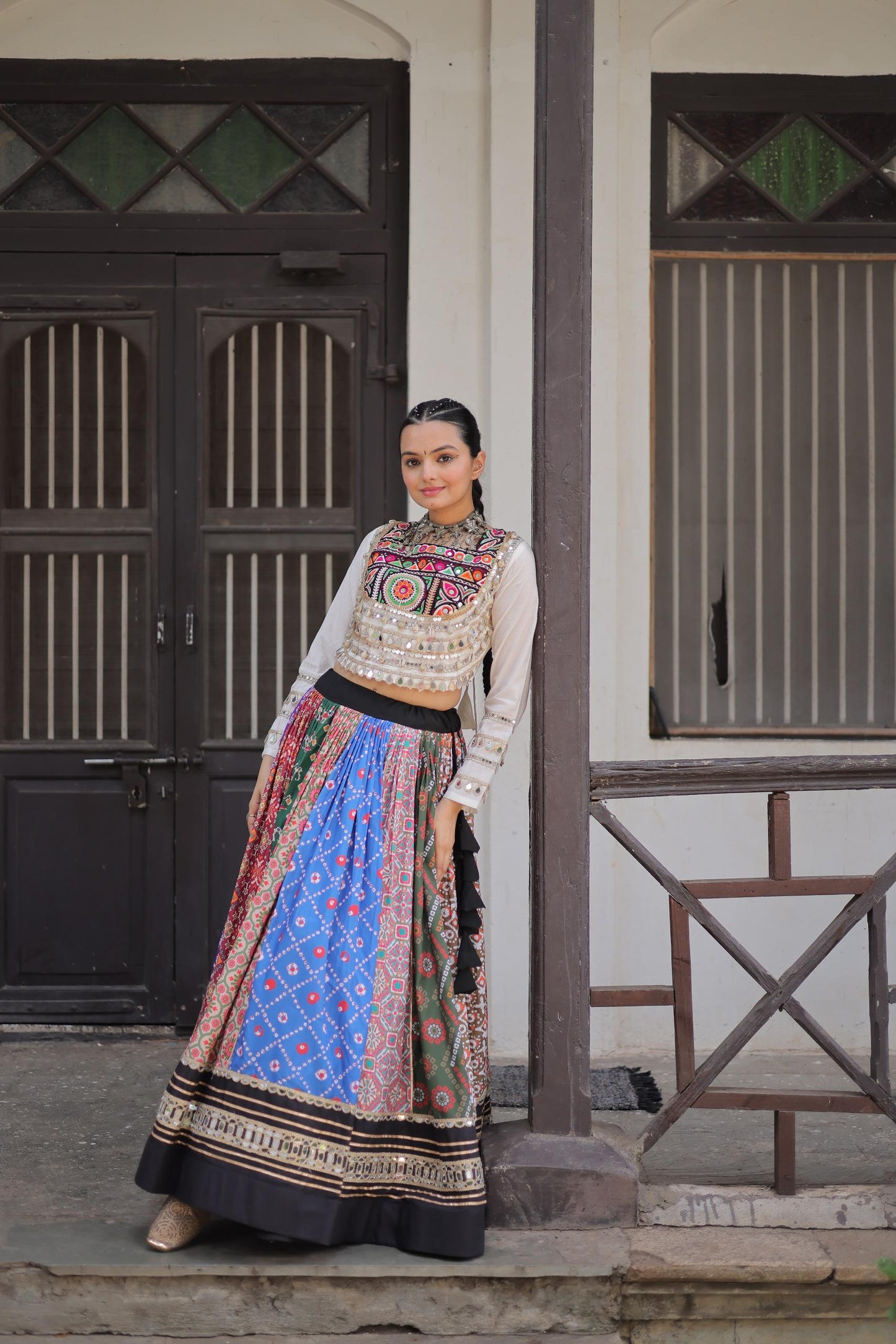 Multicolor Exclusive  Cotton Lehenga