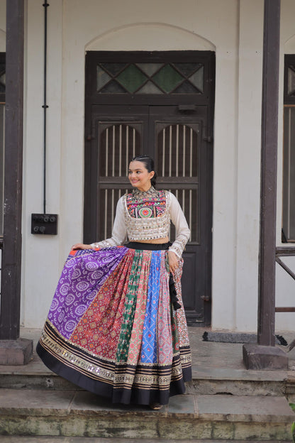 Multicolor Exclusive  Cotton Lehenga