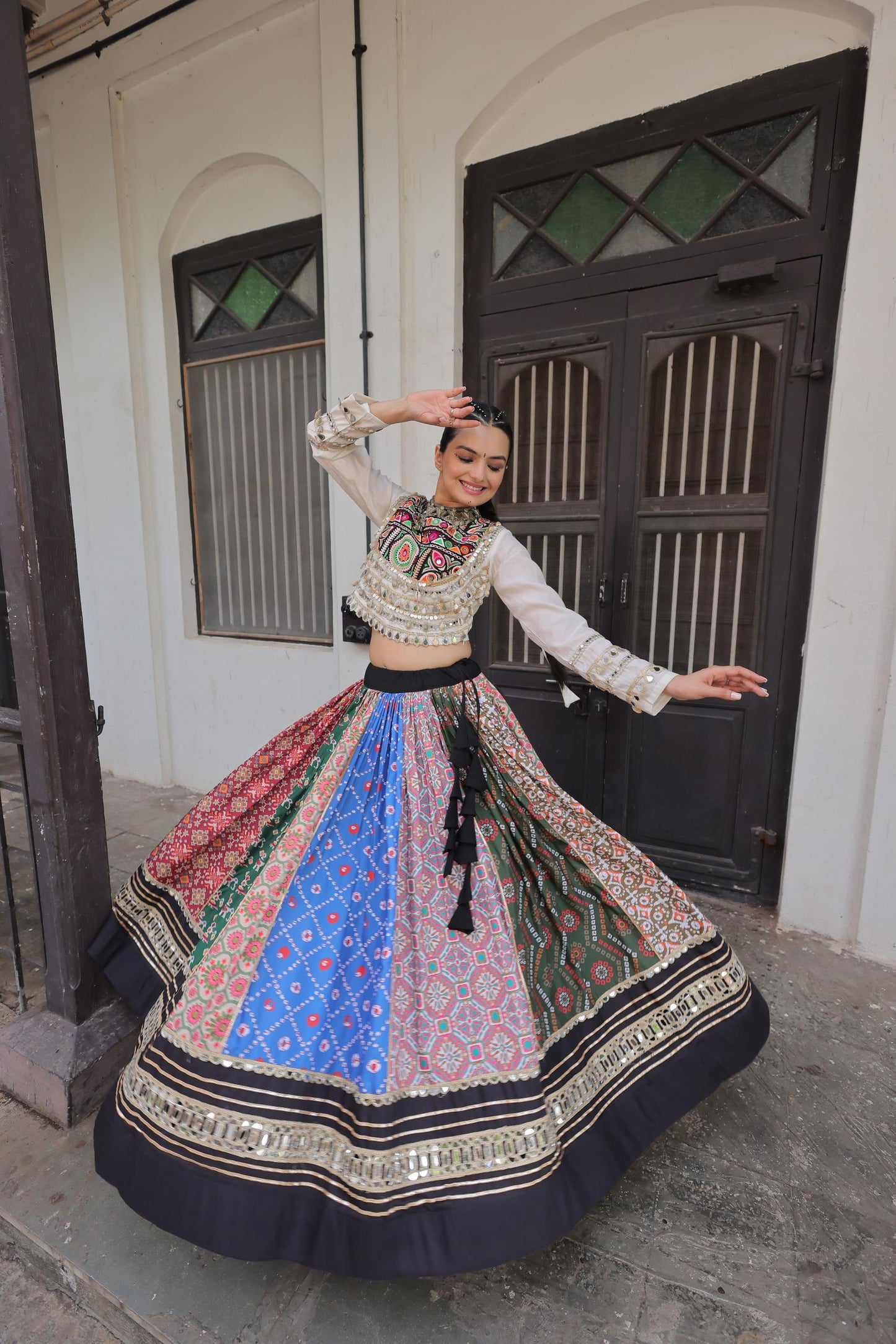 Multicolor Exclusive  Cotton Lehenga