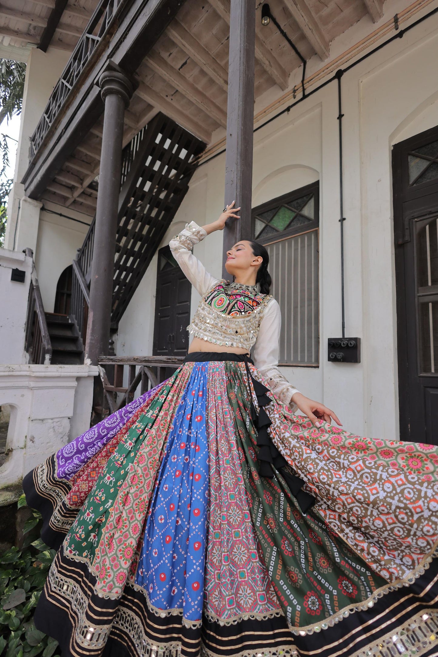 Multicolor Exclusive  Cotton Lehenga