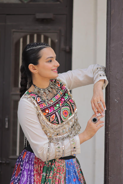 Multicolor Exclusive  Cotton Lehenga