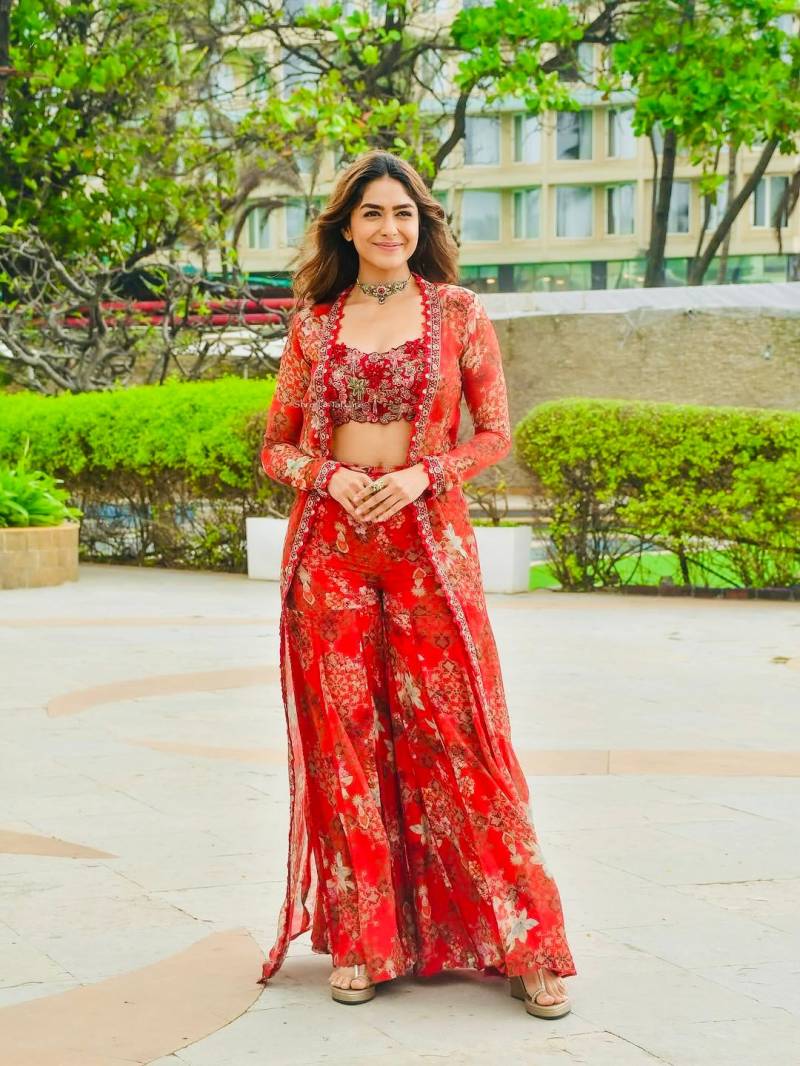 Orange Elegant Silk Indo Western