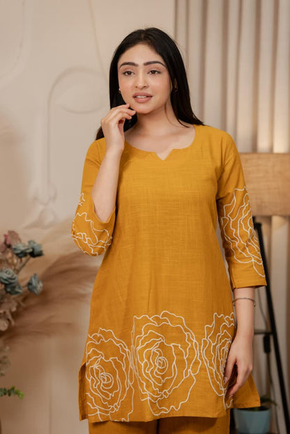 Yellow Elegant Thread Cord Set