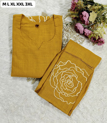 Yellow Elegant Thread Cord Set