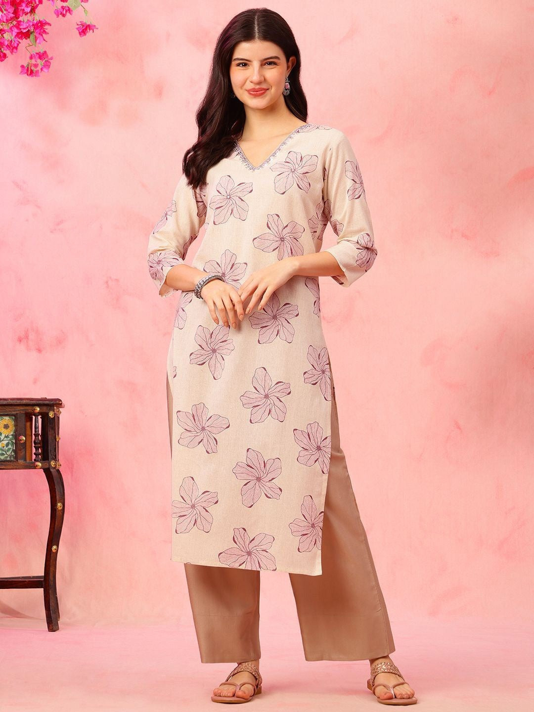 Elegant Floral Designer Ethnic Wear for Women