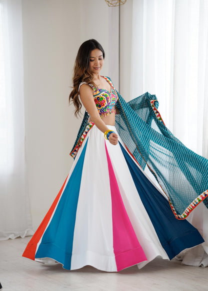 Multicolor Vibrant Navratri Lehenga Choli