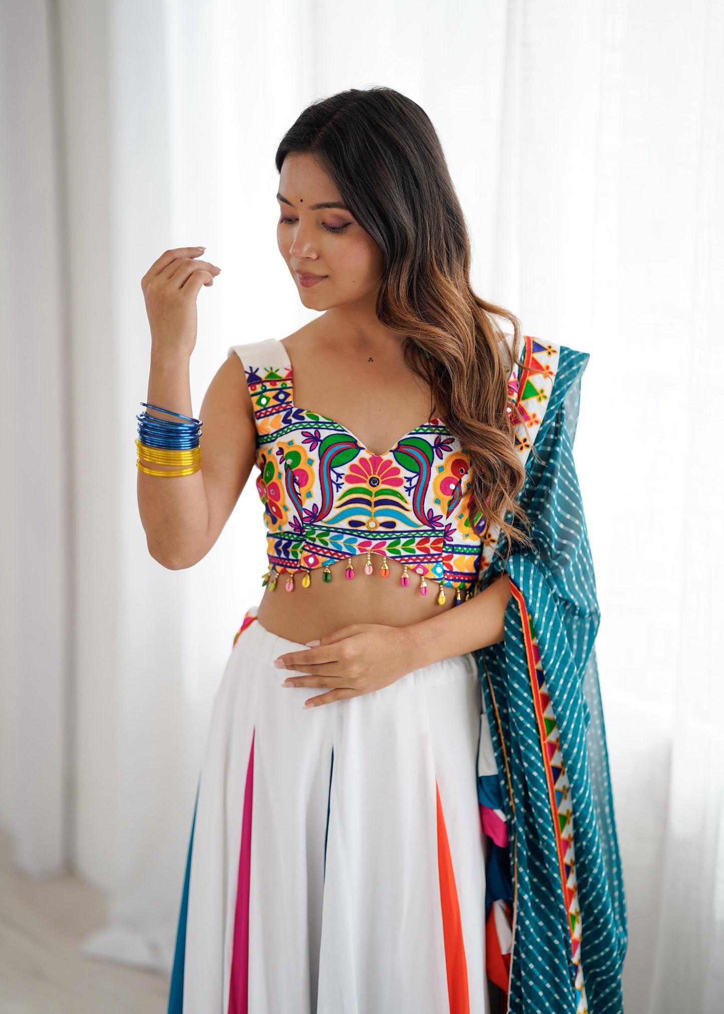 Multicolor Vibrant Navratri Lehenga Choli