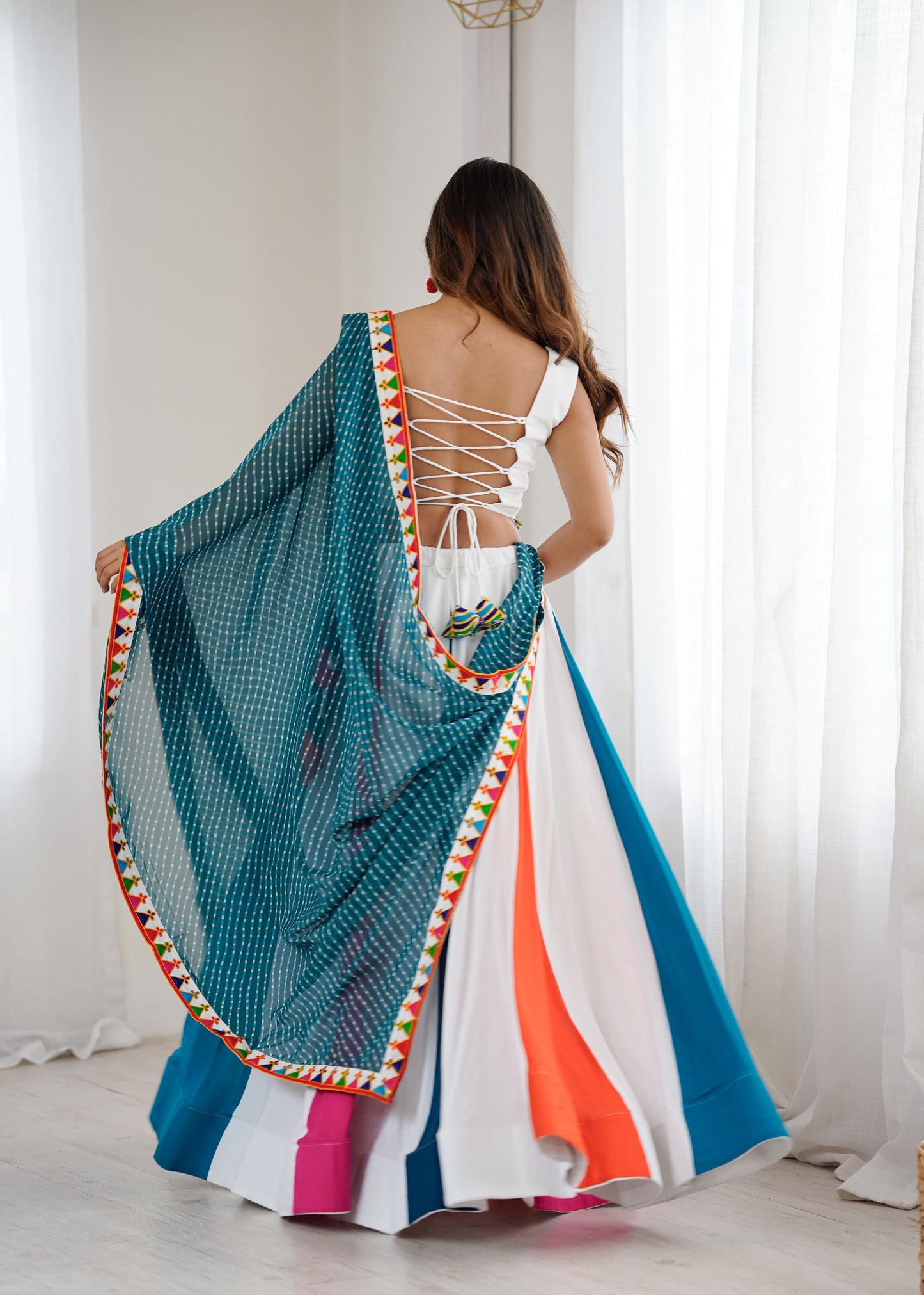 Multicolor Vibrant Navratri Lehenga Choli