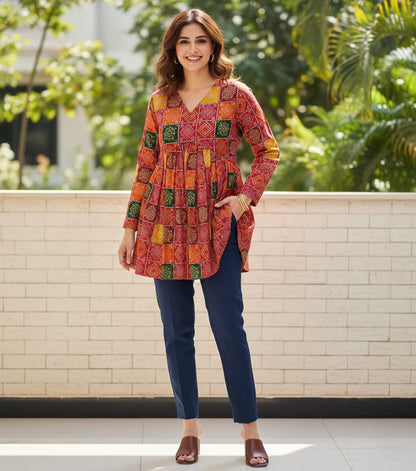 Designer  Rayon Short Top For Women
