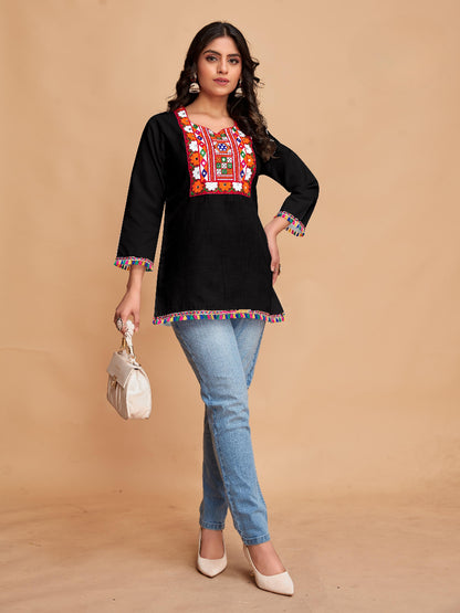 Black Classic Cotton Top