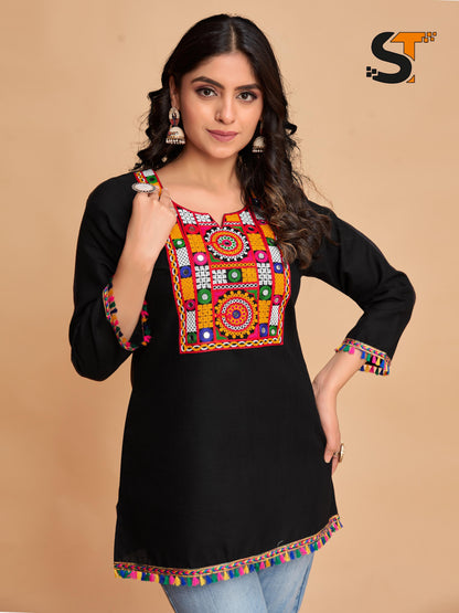 Black Classic Cotton Top
