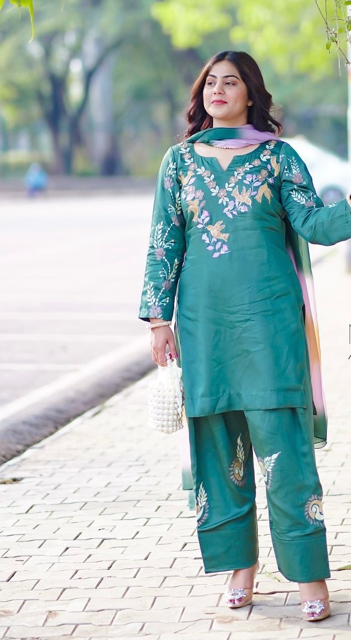 Green Trending Farsi Salwar Suit