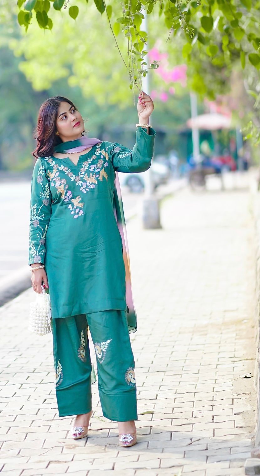 Green Trending Farsi Salwar Suit