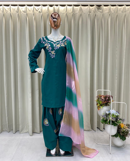 Green Trending Farsi Salwar Suit