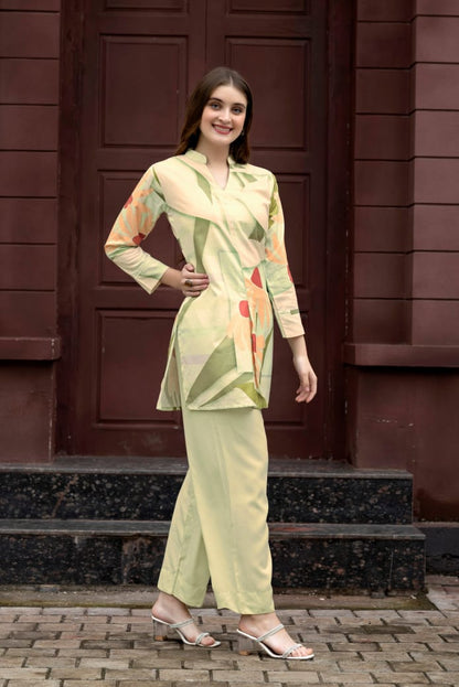 Stylish  Rayon Printed  Co-Ord Set for Casual & Daily Wear