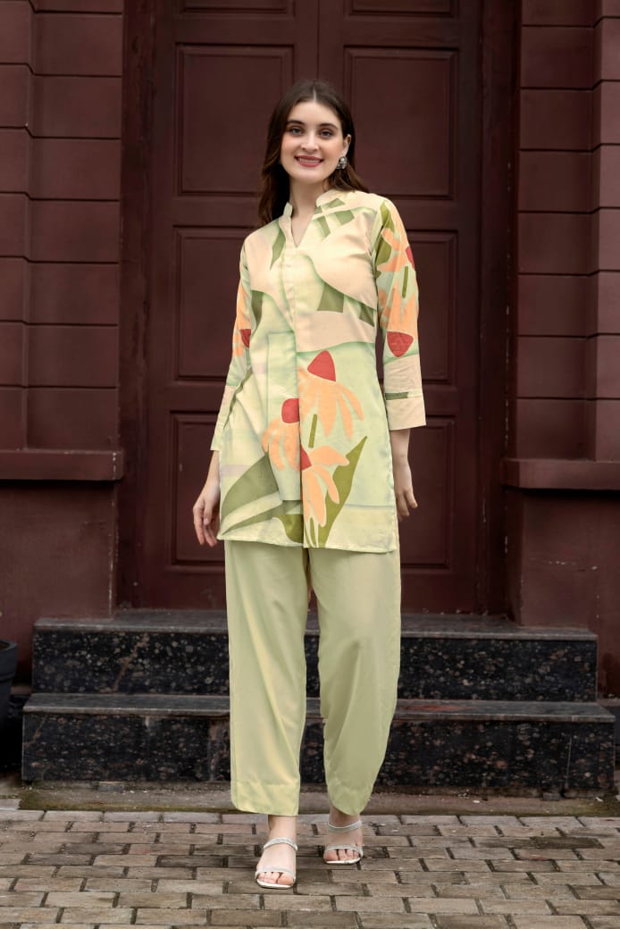 Stylish  Rayon Printed  Co-Ord Set for Casual & Daily Wear