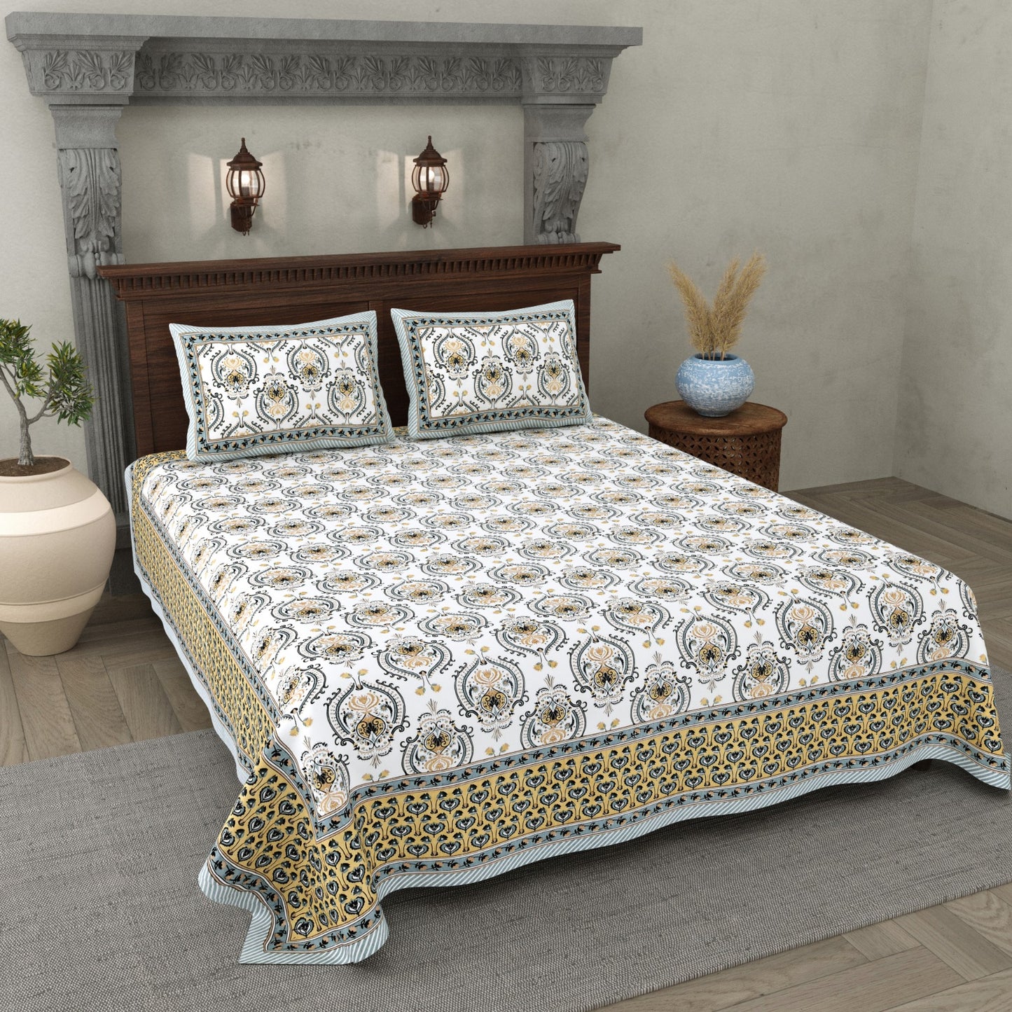 Premium Double Bed Cotton Bedsheet
