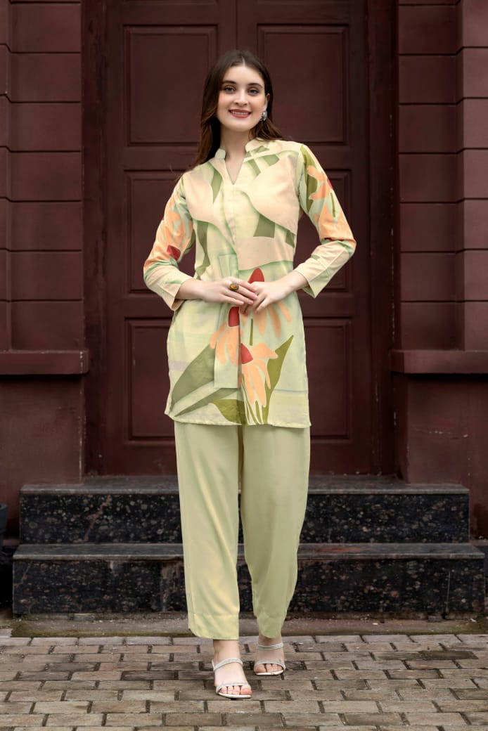 Stylish  Rayon Printed  Co-Ord Set for Casual & Daily Wear