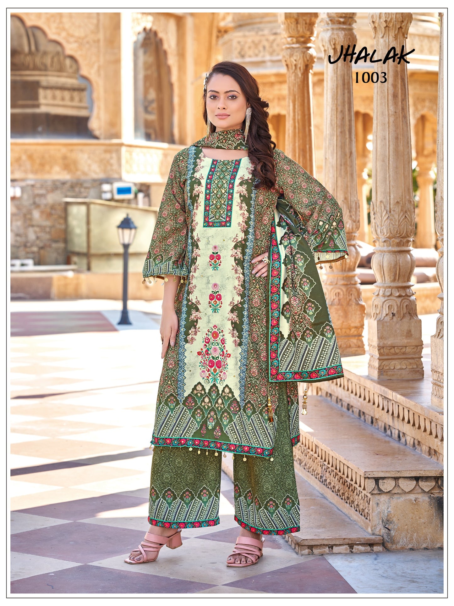 Jam Satin Eid Special Pakistani Suit Set