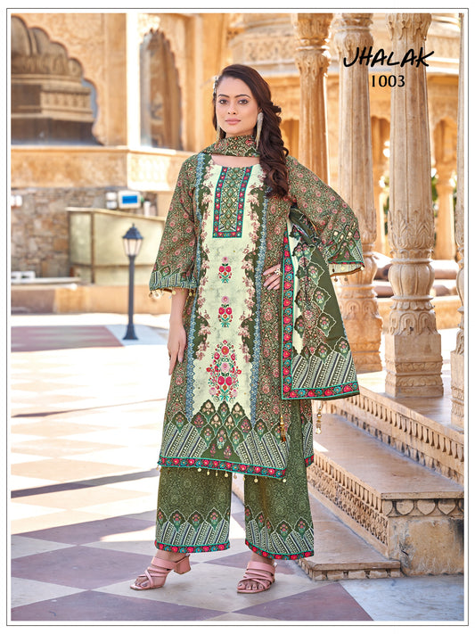 Jam Satin Eid Special Pakistani Suit Set