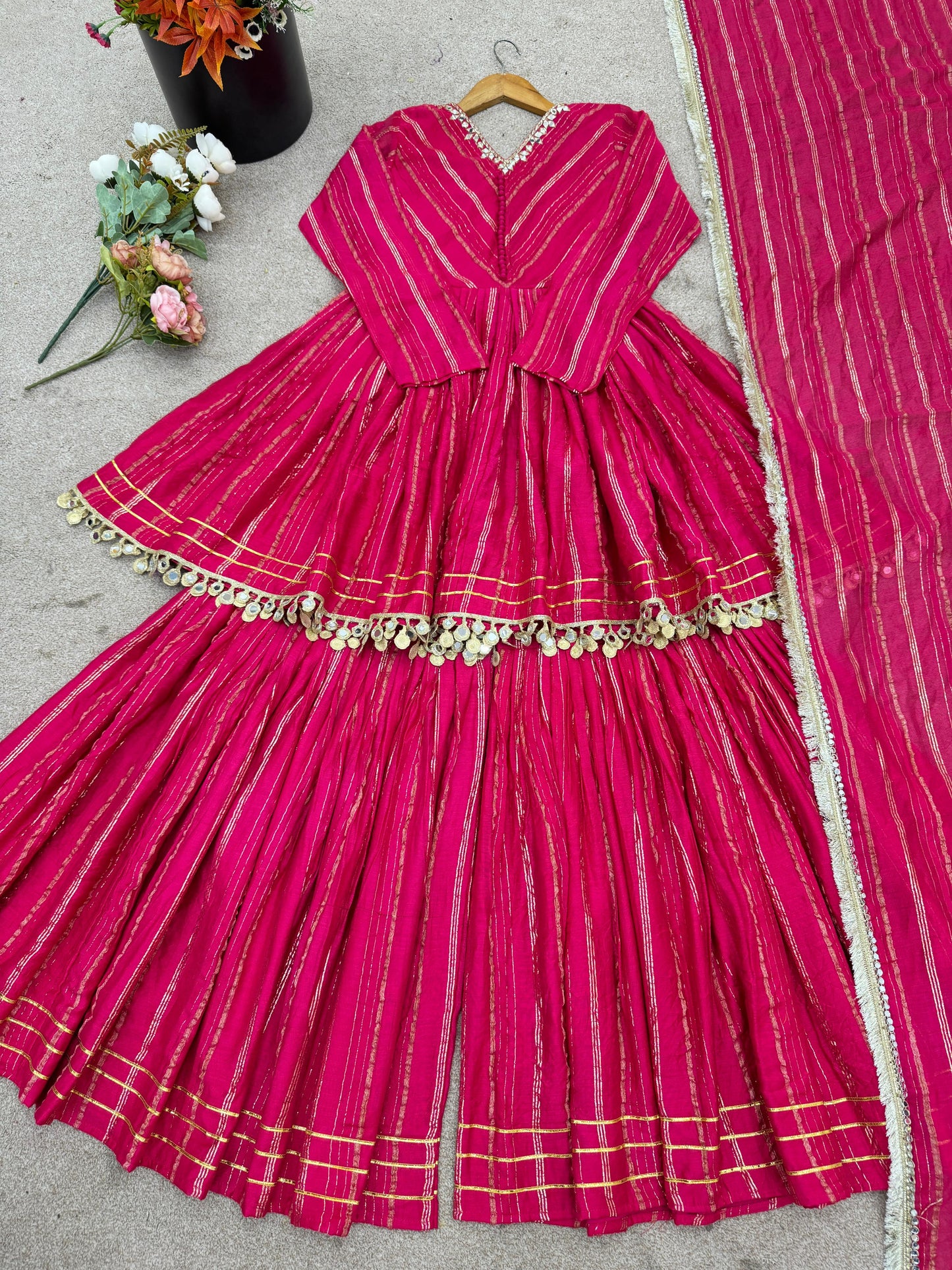 Pink Ready to Wear Sharara Plazo