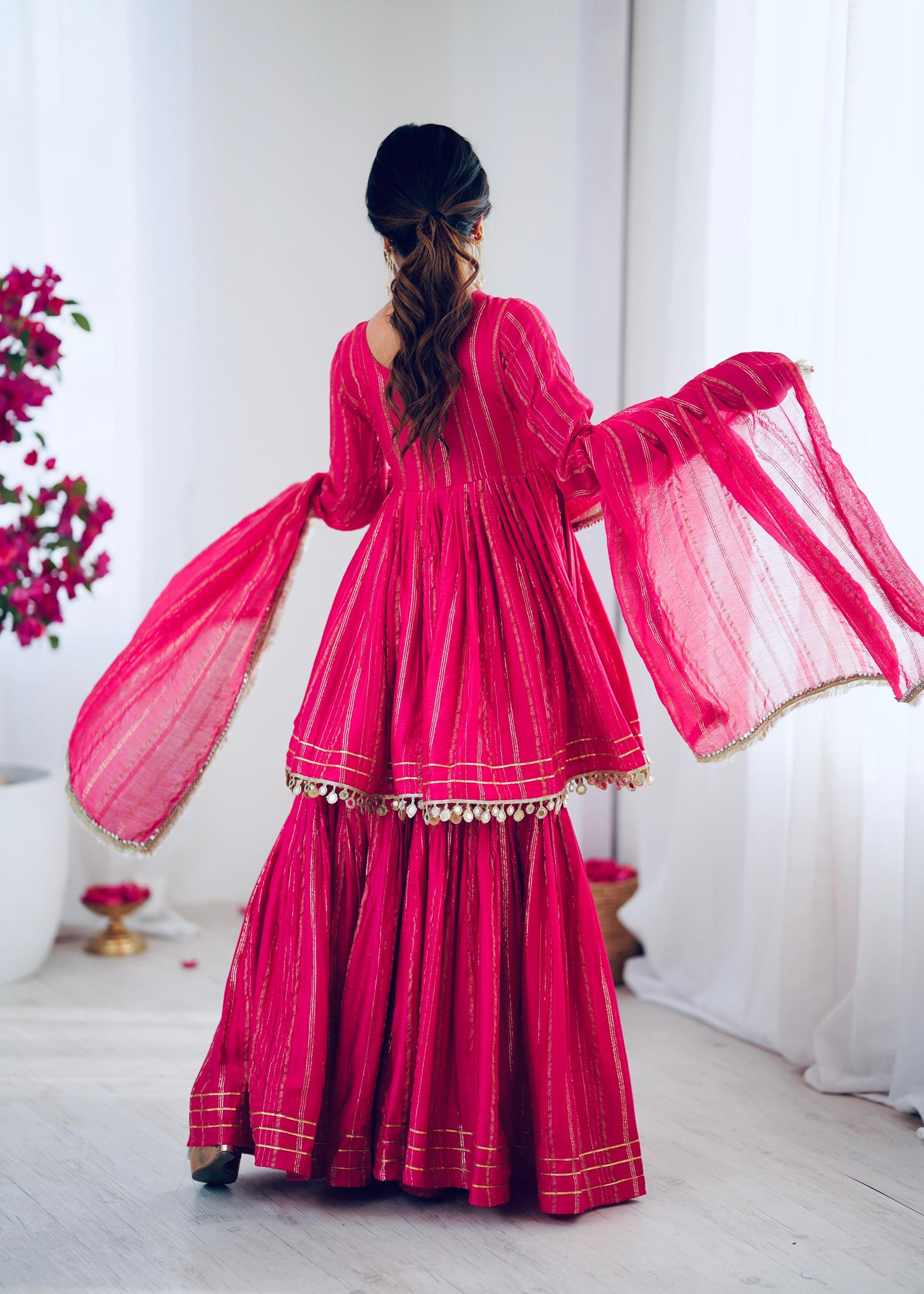 Pink Ready to Wear Sharara Plazo