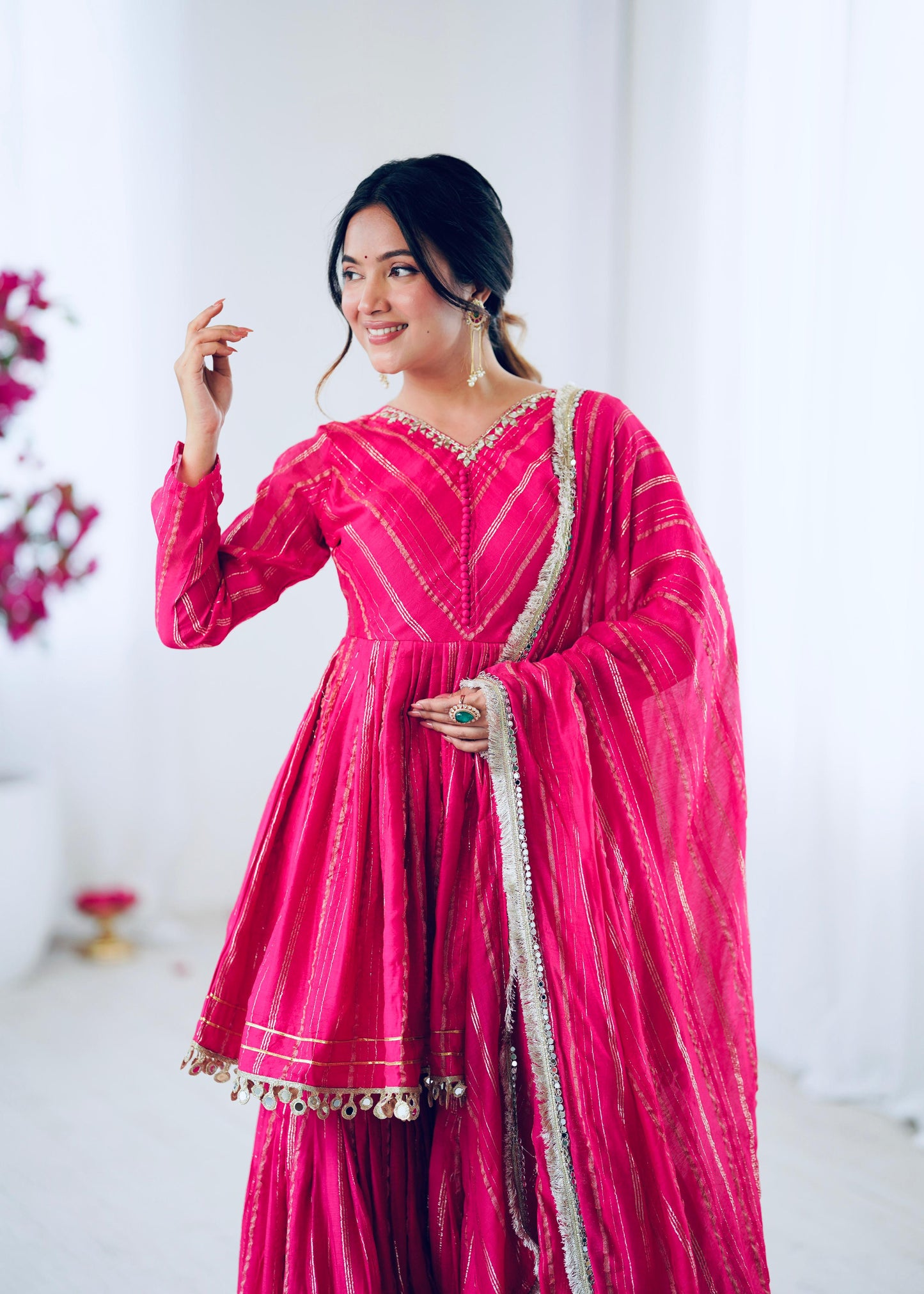 Pink Ready to Wear Sharara Plazo