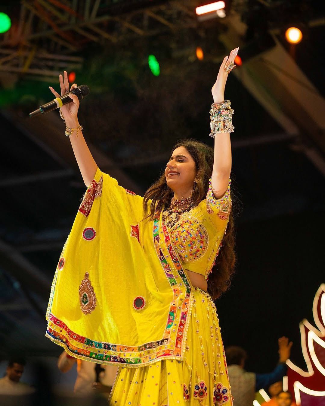 Yellow Embroidered Lehenga Choli