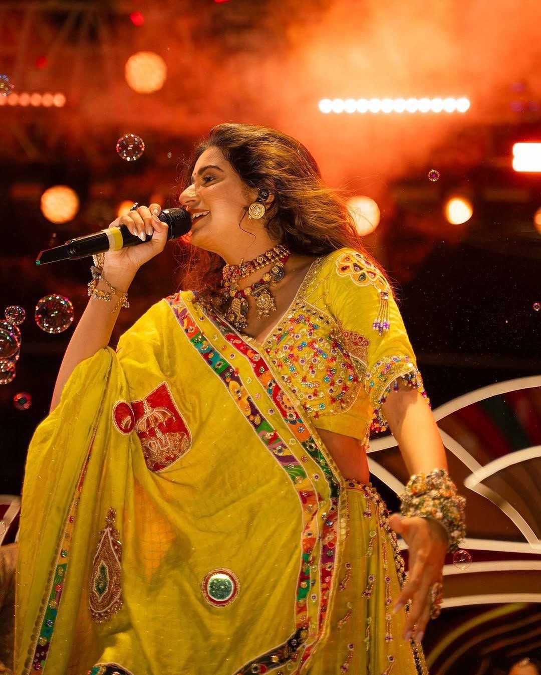 Yellow Embroidered Lehenga Choli