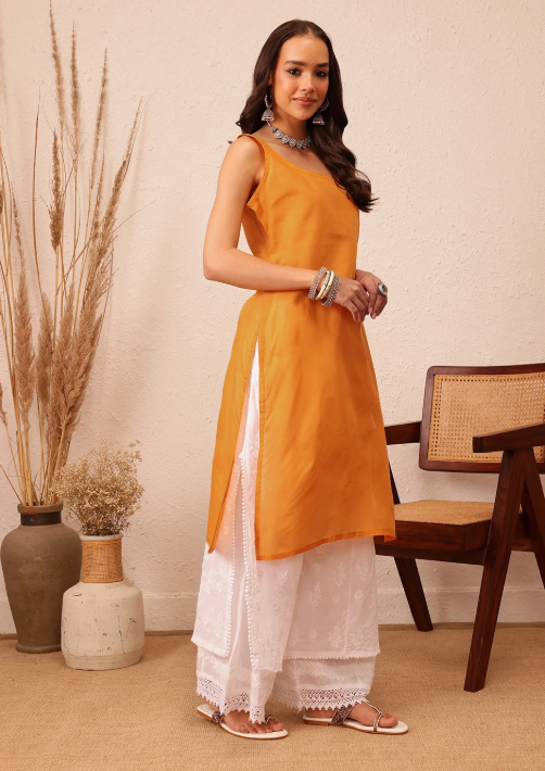 Yellow Authentic Cotton Bandhani Print Kurti