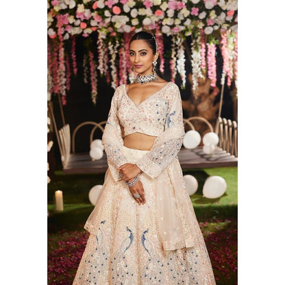 Cream Wedding Designer Lehenga