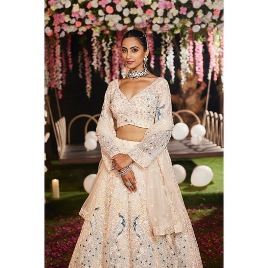 Cream Wedding Designer Lehenga