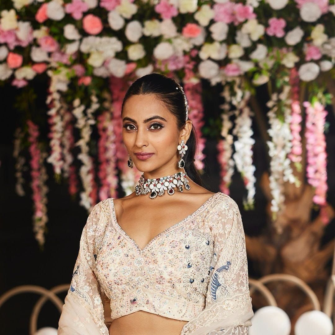 Cream Wedding Designer Lehenga